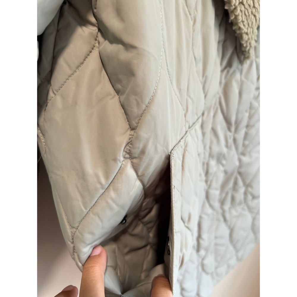 Spiritual Gangster Ivy Quilted Sherpa Jacket Sage green XS/S Elevated Athleisure - Picture 5 of 10